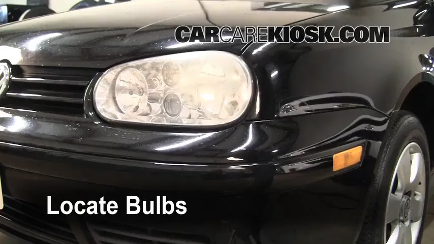 2002 Volkswagen Cabrio GLX 2.0L 4 Cyl. Éclairage Feu clignotant avant (remplacer l'ampoule)